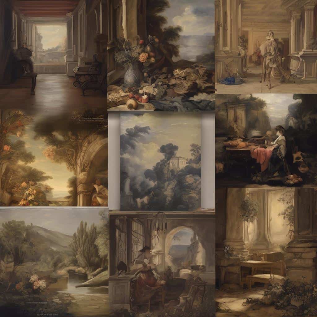 Παλιές ζωγραφικές μευποβλητική τέχνη και ιστορικές βιογραφίες καλλιτεχνών που άλλαξαν την τέχνη.